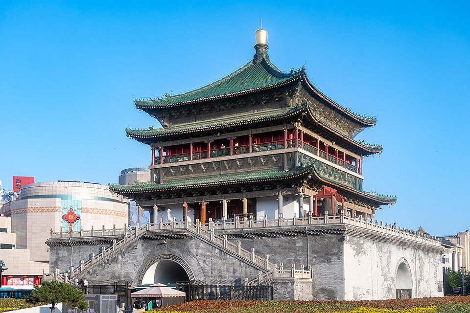Xi'an Bell Tower near the Muslim Quarter